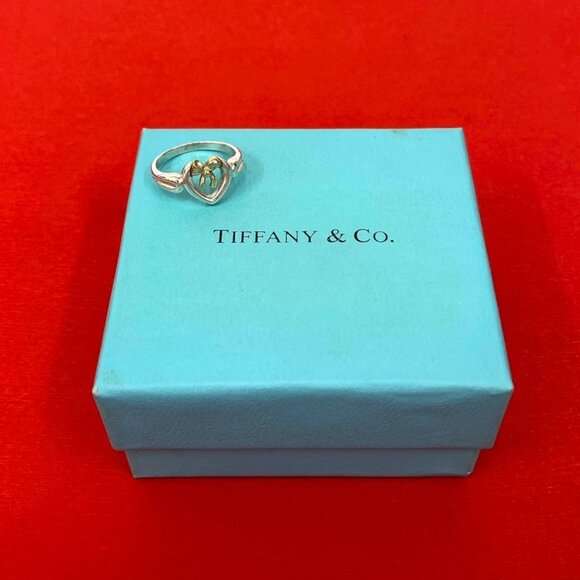 Tiffany & Co. Jewelry - Tiffany & Co Heart Ribbon Combination Ring 18K Gold Silver